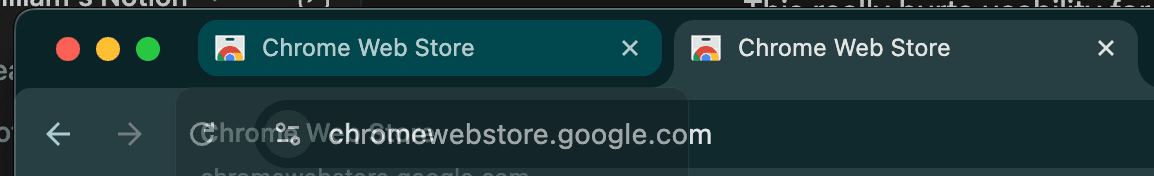 Additional Dia browser interface view